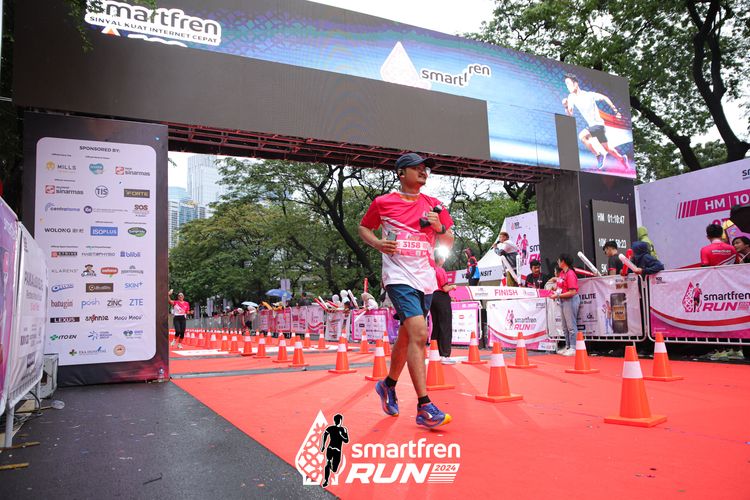 Race photo from Smartfren Run 2024