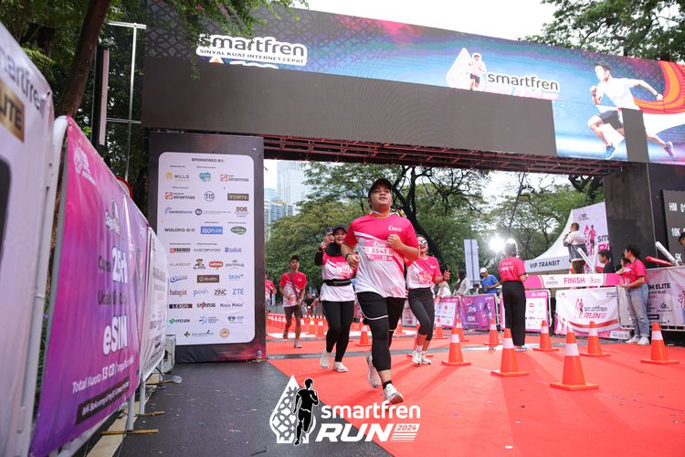 Race photo from Smartfren Run 2024