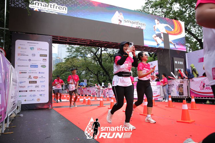 Race photo from Smartfren Run 2024