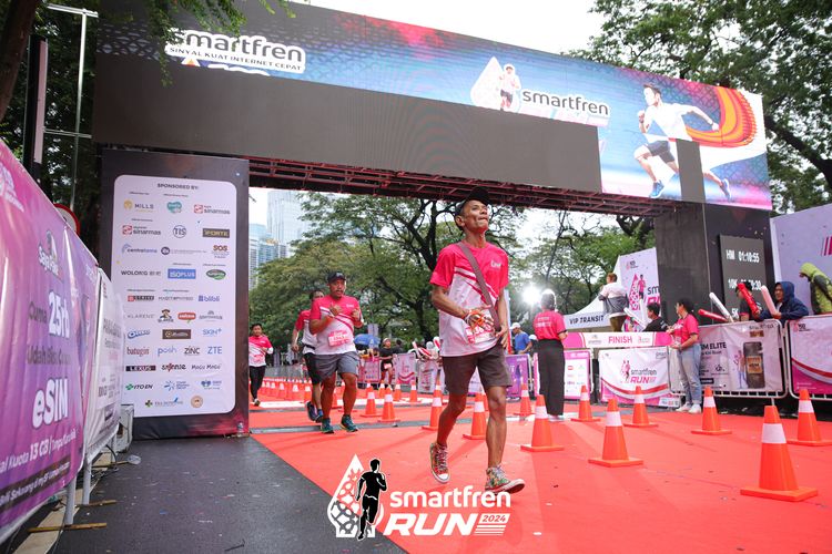 Race photo from Smartfren Run 2024
