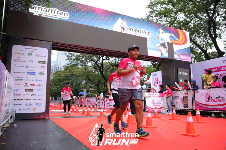 Race photo from Smartfren Run 2024