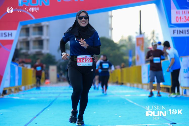Race photo from Nu Skin Run 10K