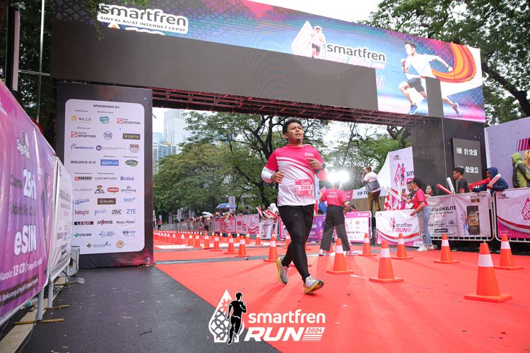 Race photo from Smartfren Run 2024