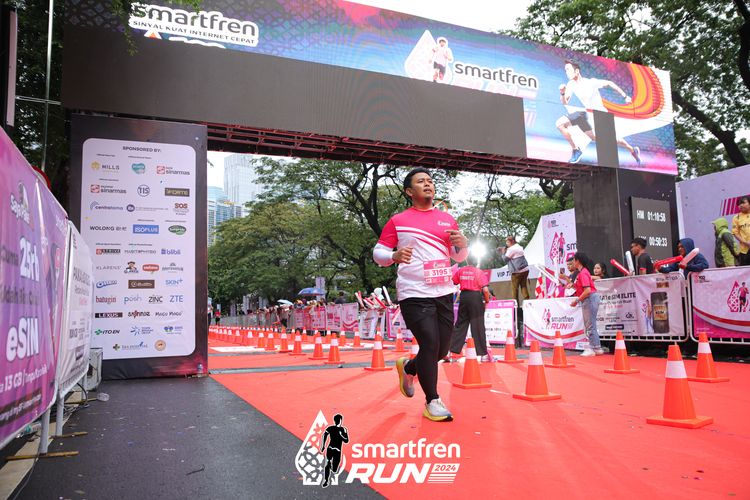 Race photo from Smartfren Run 2024