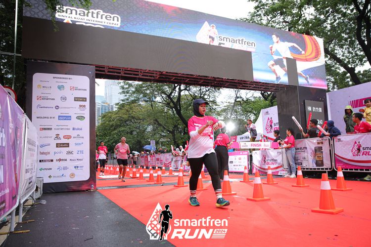 Race photo from Smartfren Run 2024