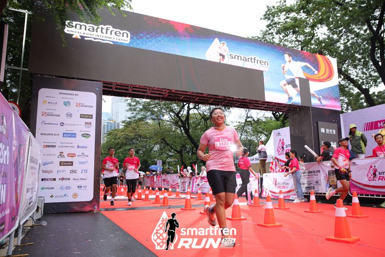 Race photo from Smartfren Run 2024