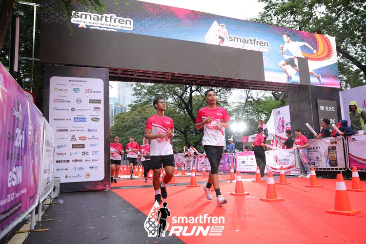 Race photo from Smartfren Run 2024