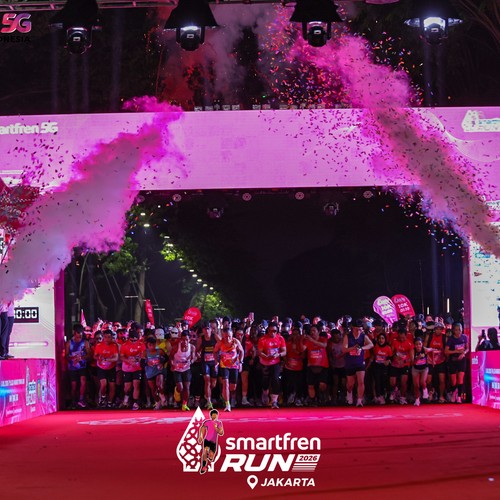 Race photo from SMARTFREN RUN 2026