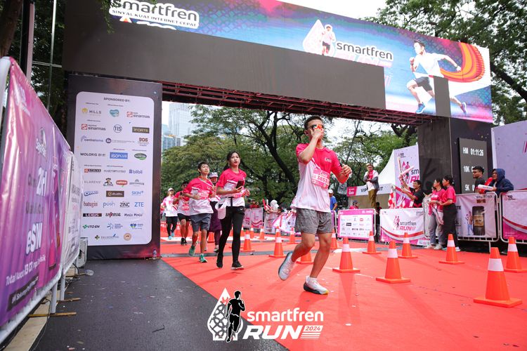 Race photo from Smartfren Run 2024