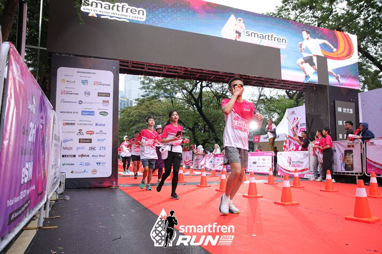 Race photo from Smartfren Run 2024