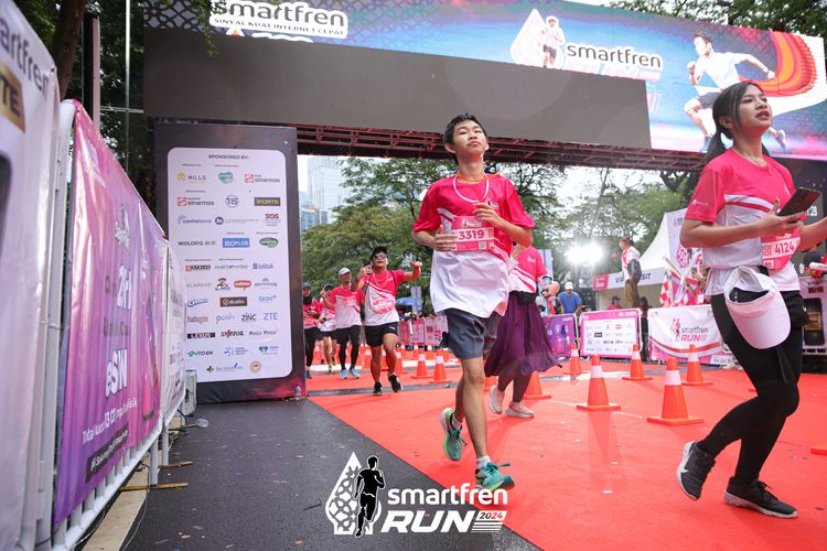 Race photo from Smartfren Run 2024