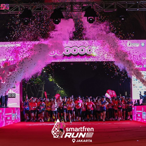 Race photo from SMARTFREN RUN 2026