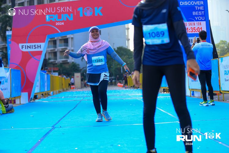 Race photo from Nu Skin Run 10K