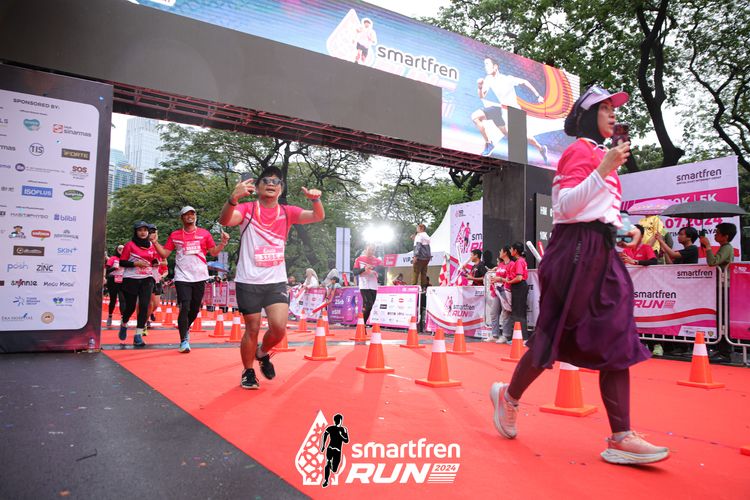 Race photo from Smartfren Run 2024