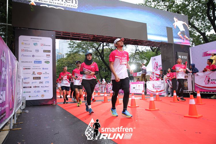 Race photo from Smartfren Run 2024