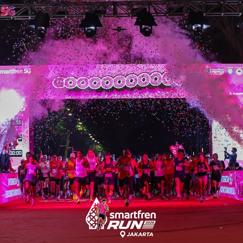 Race photo from SMARTFREN RUN 2026
