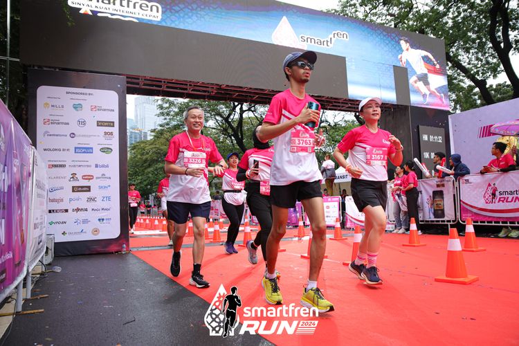 Race photo from Smartfren Run 2024