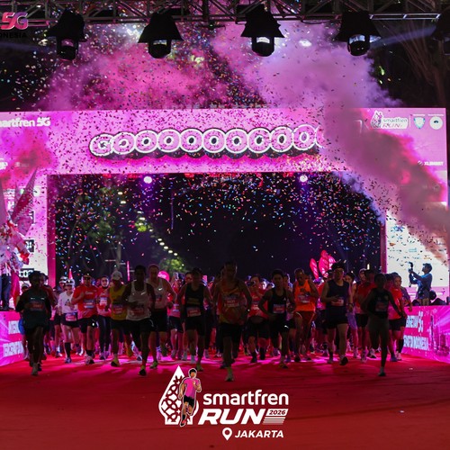 Race photo from SMARTFREN RUN 2026