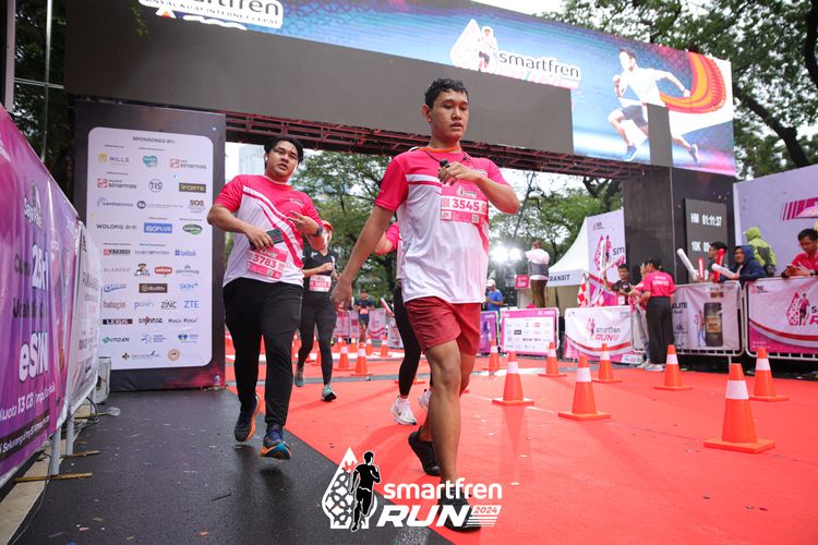 Race photo from Smartfren Run 2024