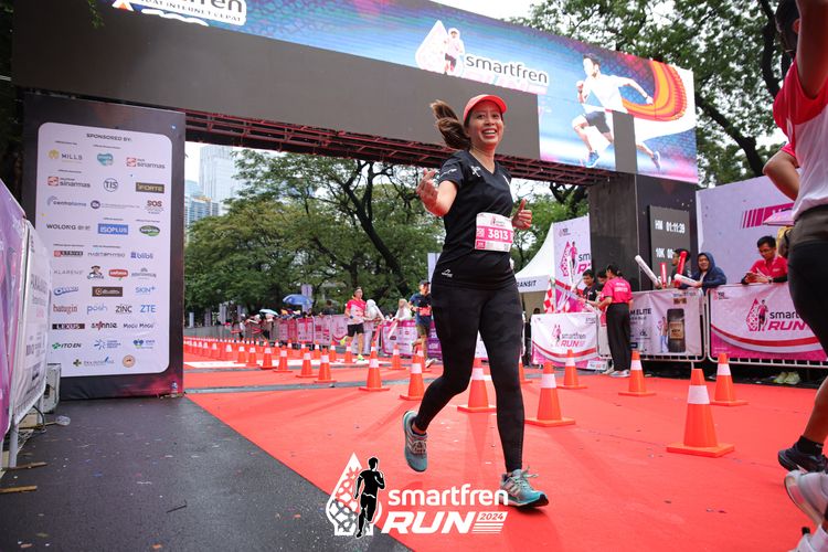 Race photo from Smartfren Run 2024