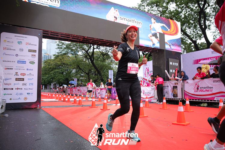 Race photo from Smartfren Run 2024