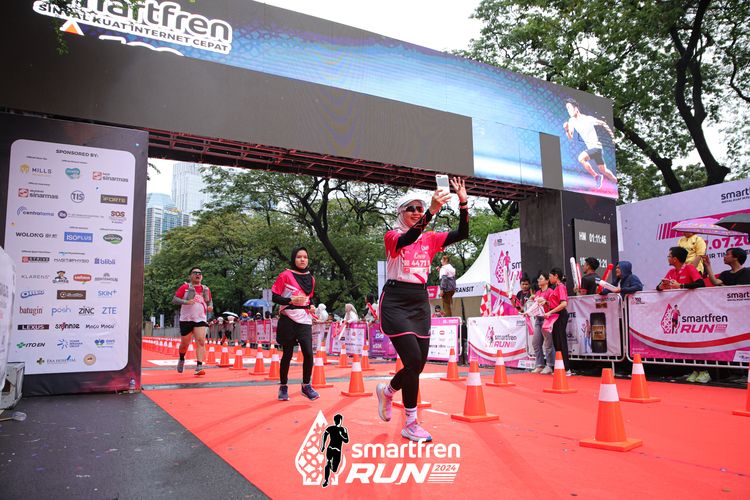 Race photo from Smartfren Run 2024