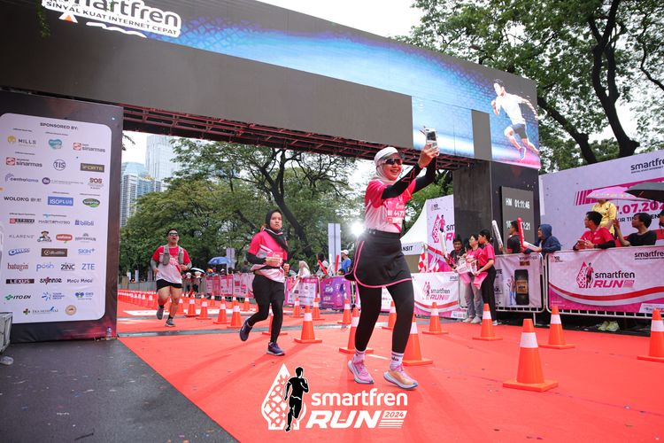 Race photo from Smartfren Run 2024