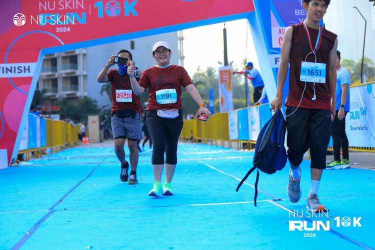 Race photo from Nu Skin Run 10K