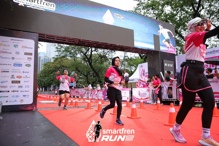 Race photo from Smartfren Run 2024