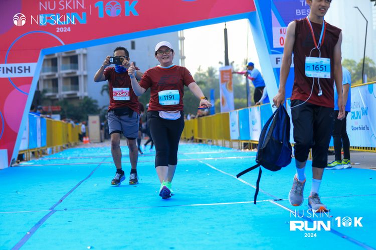 Race photo from Nu Skin Run 10K