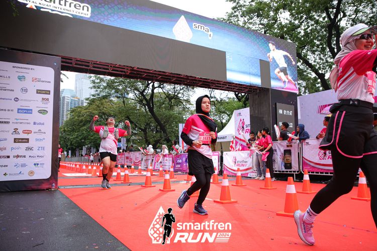 Race photo from Smartfren Run 2024