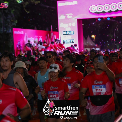 Race photo from SMARTFREN RUN 2026