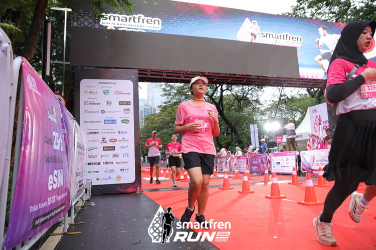 Race photo from Smartfren Run 2024