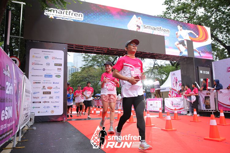 Race photo from Smartfren Run 2024