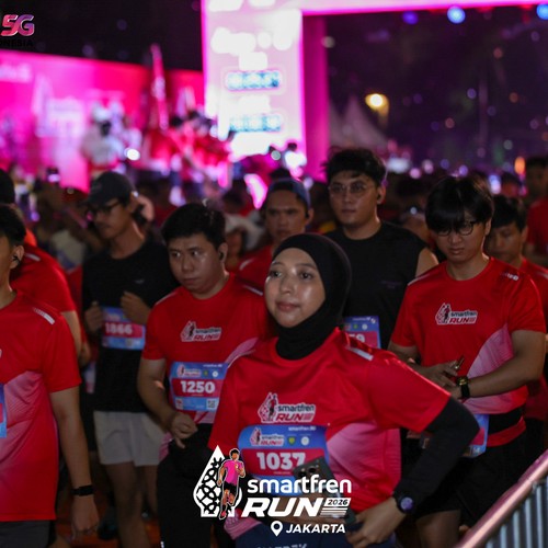 Race photo from SMARTFREN RUN 2026