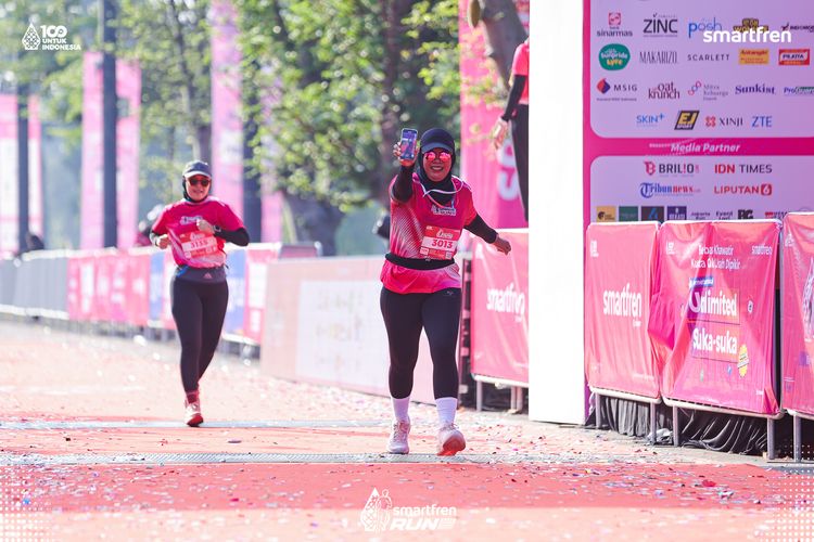 Race photo from Smartfren Run 2025 
