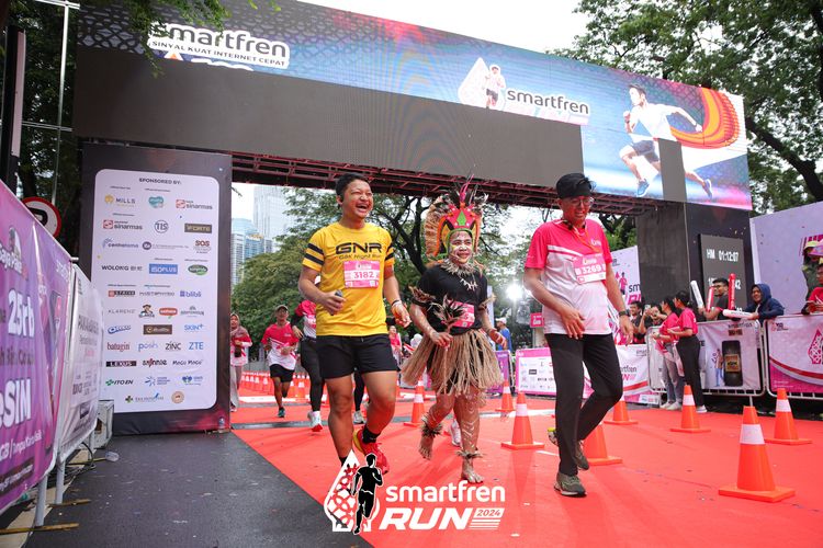 Race photo from Smartfren Run 2024
