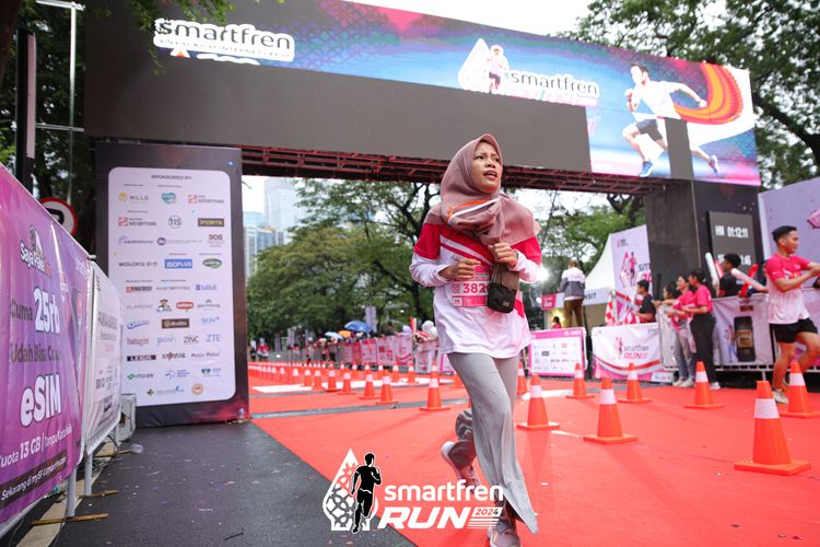 Race photo from Smartfren Run 2024
