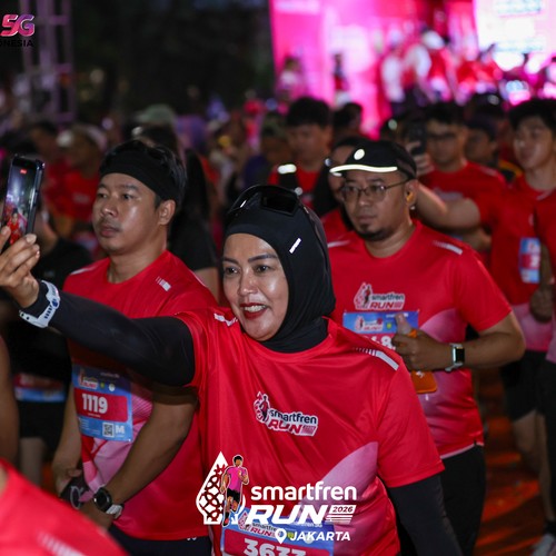 Race photo from SMARTFREN RUN 2026
