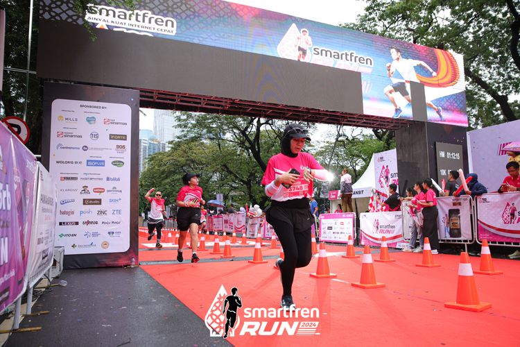 Race photo from Smartfren Run 2024