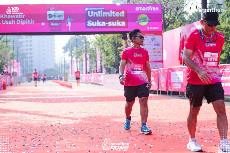 Race photo from Smartfren Run 2025 