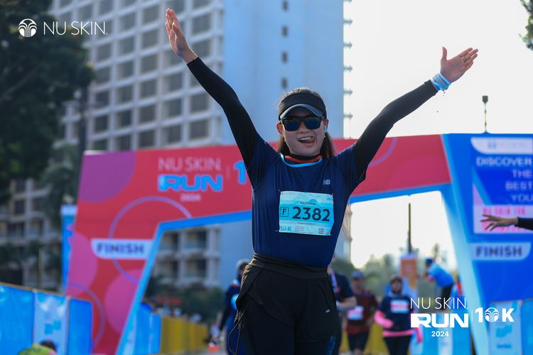 Race photo from Nu Skin Run 10K