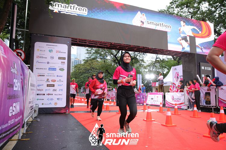 Race photo from Smartfren Run 2024