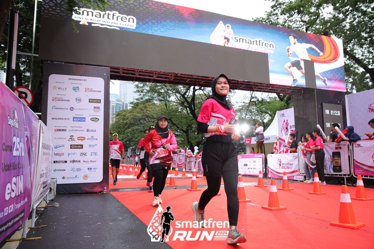 Race photo from Smartfren Run 2024