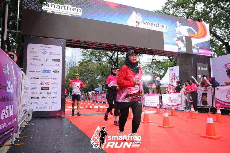 Race photo from Smartfren Run 2024