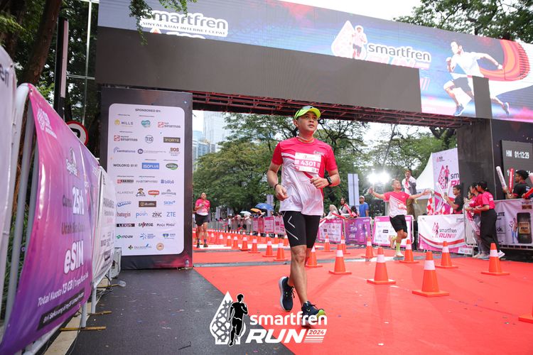 Race photo from Smartfren Run 2024