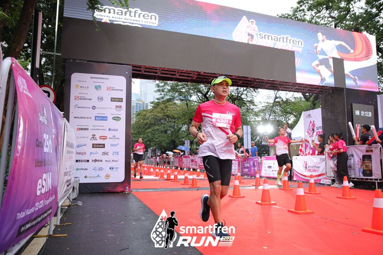 Race photo from Smartfren Run 2024