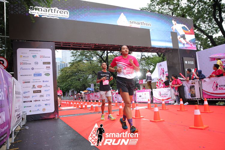 Race photo from Smartfren Run 2024