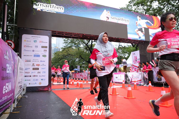 Race photo from Smartfren Run 2024