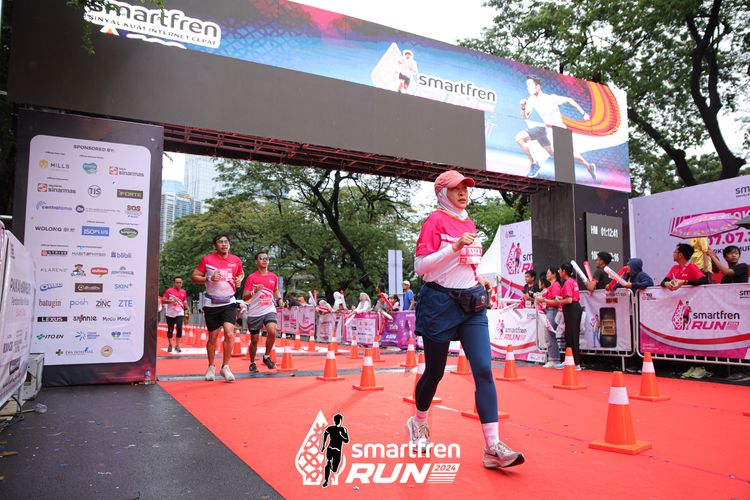Race photo from Smartfren Run 2024